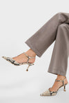 Snakeskin Leather Margot Heels