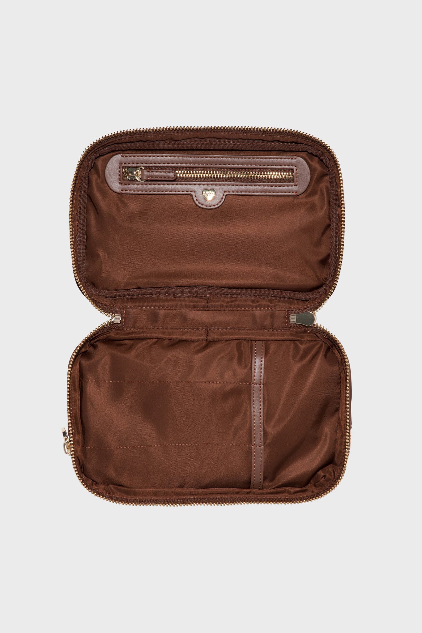 Espresso Double Zip Pouch