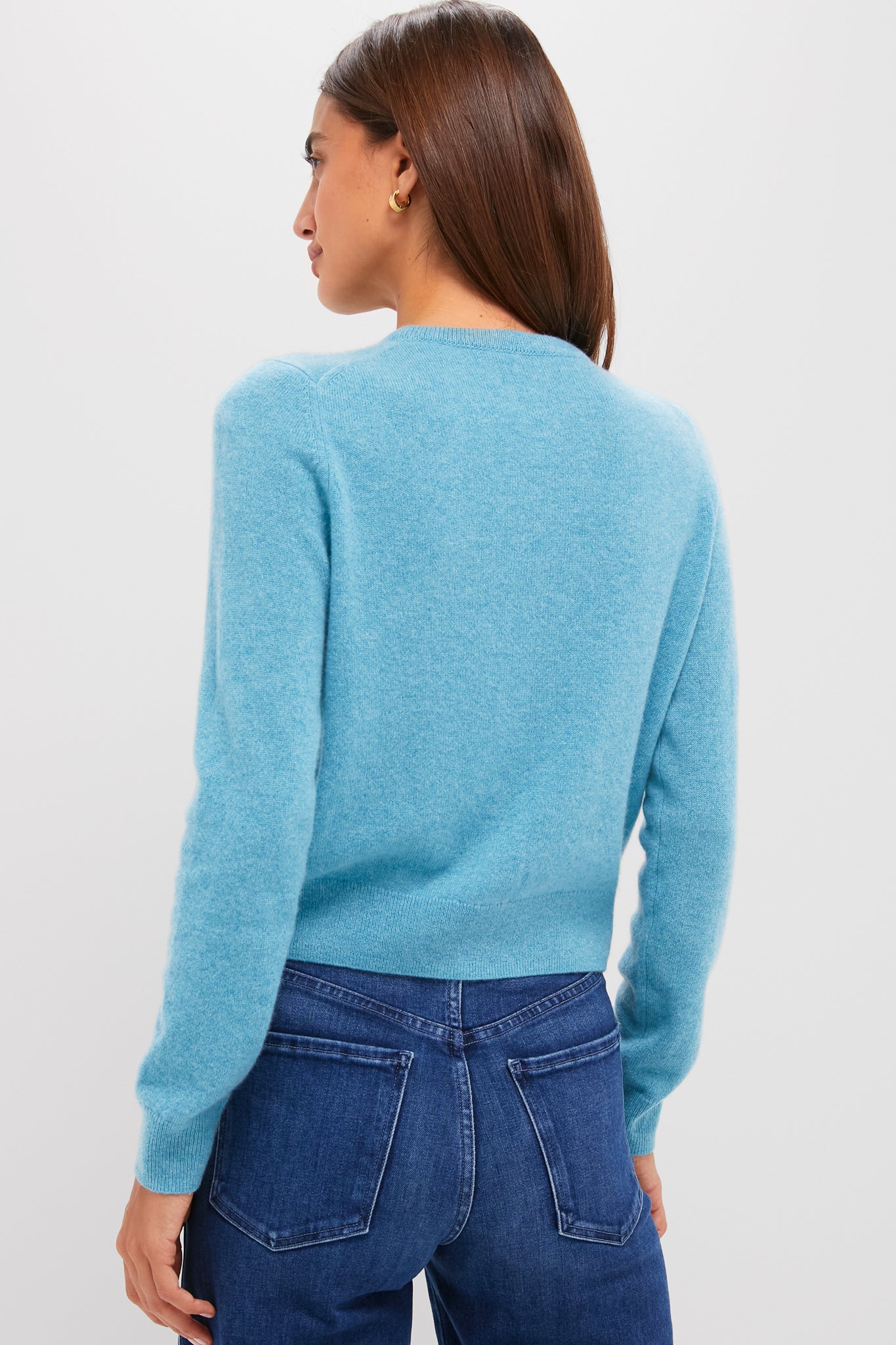 Blue Mist Cashmere Riley Cardigan