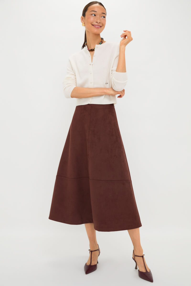 Ganache Vegan Suede Veronica Skirt