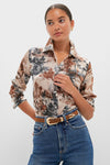 Tan Mountain Western Tyler Long Sleeve Blouse