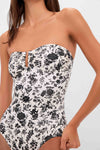 White Gardenia Monterey Strapless Maillot