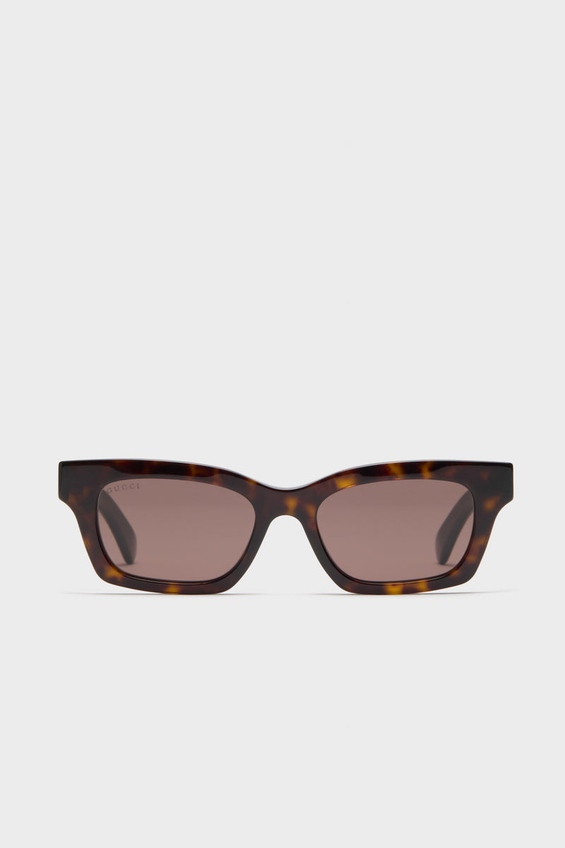 Havana Lettering Cat Eye Sunglasses