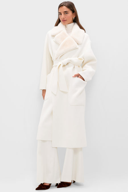 Ivory Wool Trinity Coat