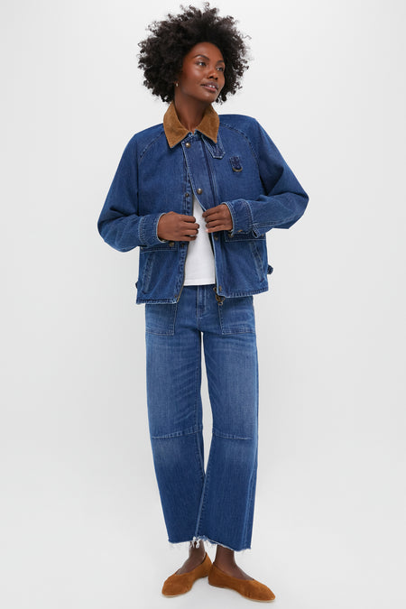 Poplar Wash Rigid Denim Woven Field Jacket