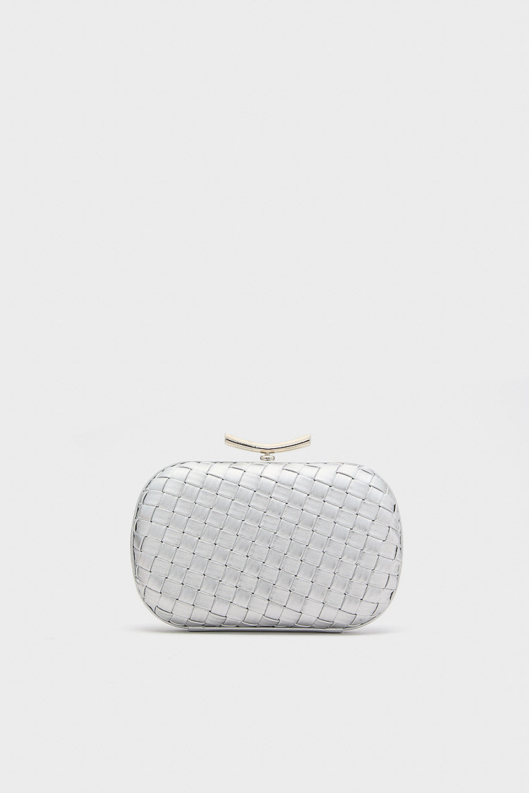 Silver Allison Clutch