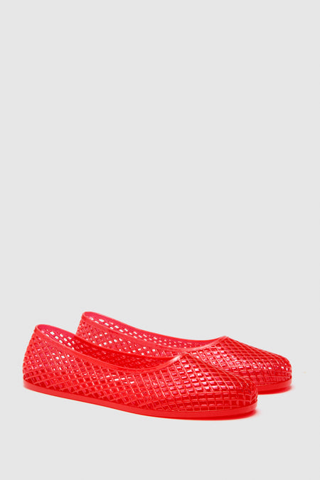 Red Iro Jelly Flats