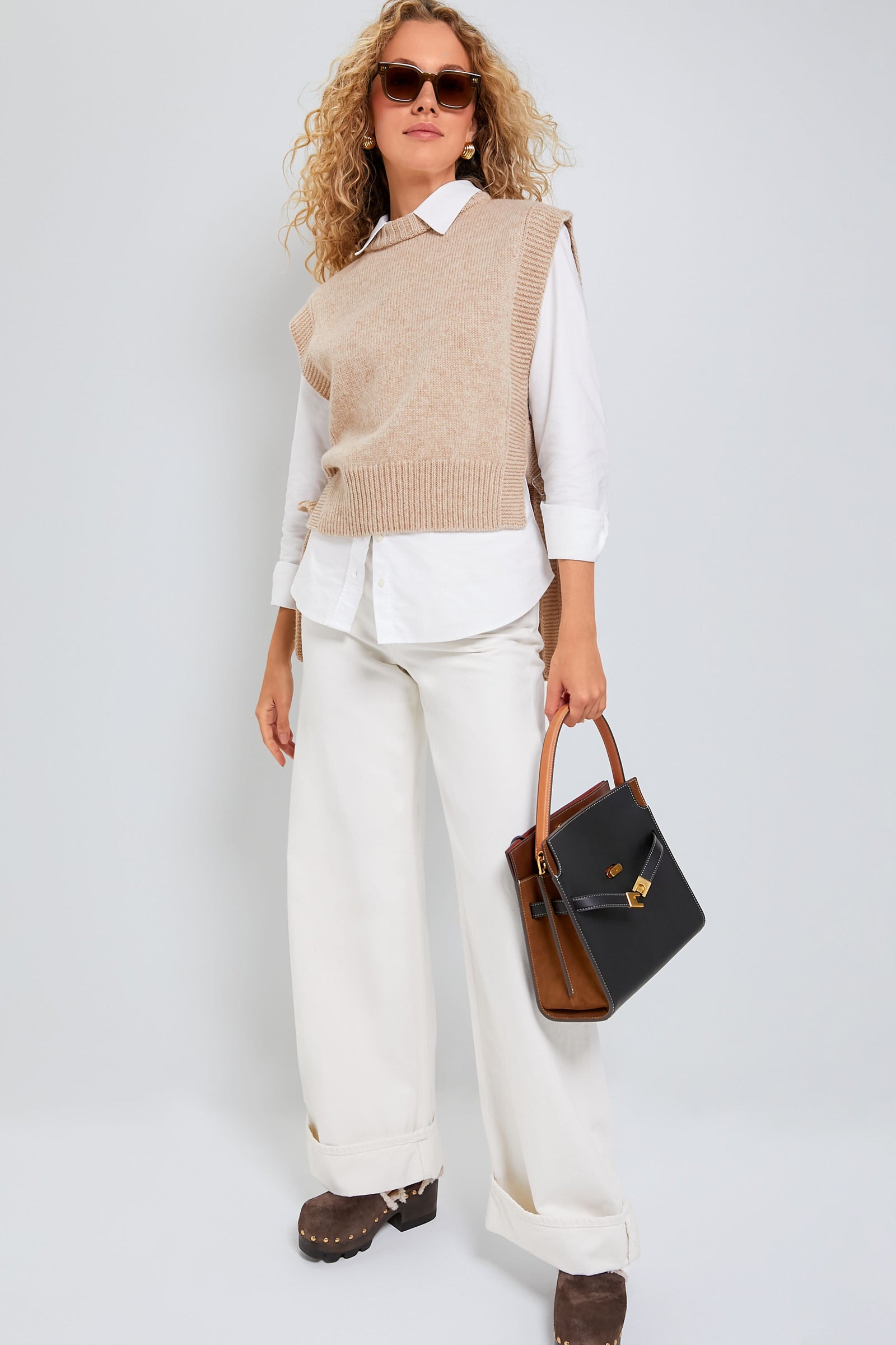 Black Lee Radziwill Small Double Bag