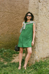 Emerald Green Tweed Bianca Dress