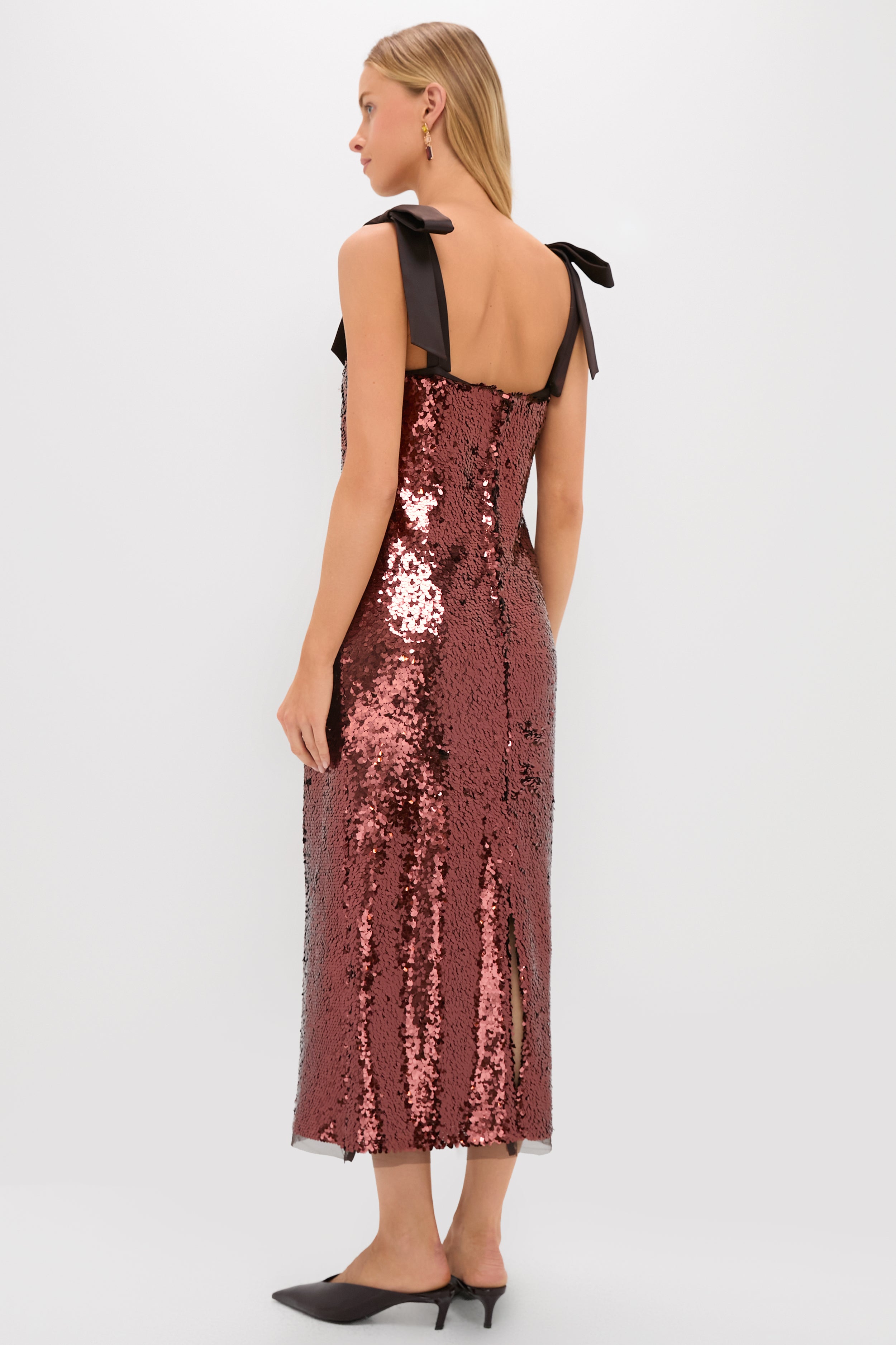 Radiant Bronze Sequin Roxy Dress