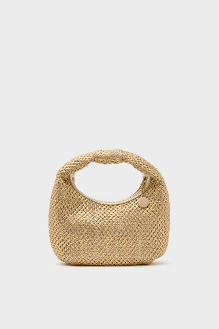 Gold Eden Woven Hobo