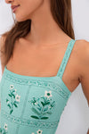 Ceiba Durazno Embroidered One Piece