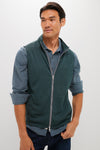 Deep Verdant Crown Sweater Fleece Vest