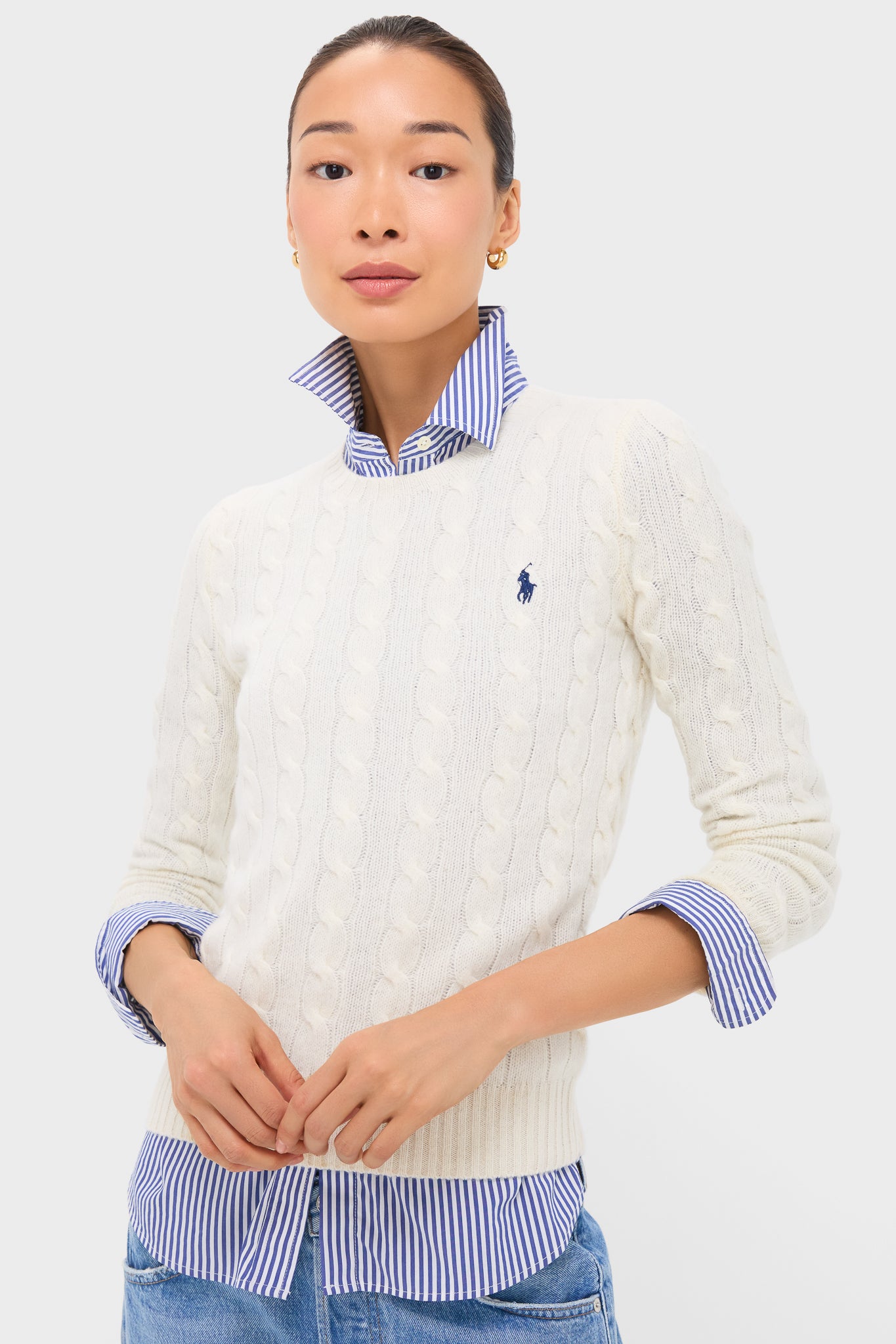 Cream Juliana Longsleeve Pullover | Polo Ralph Lauren