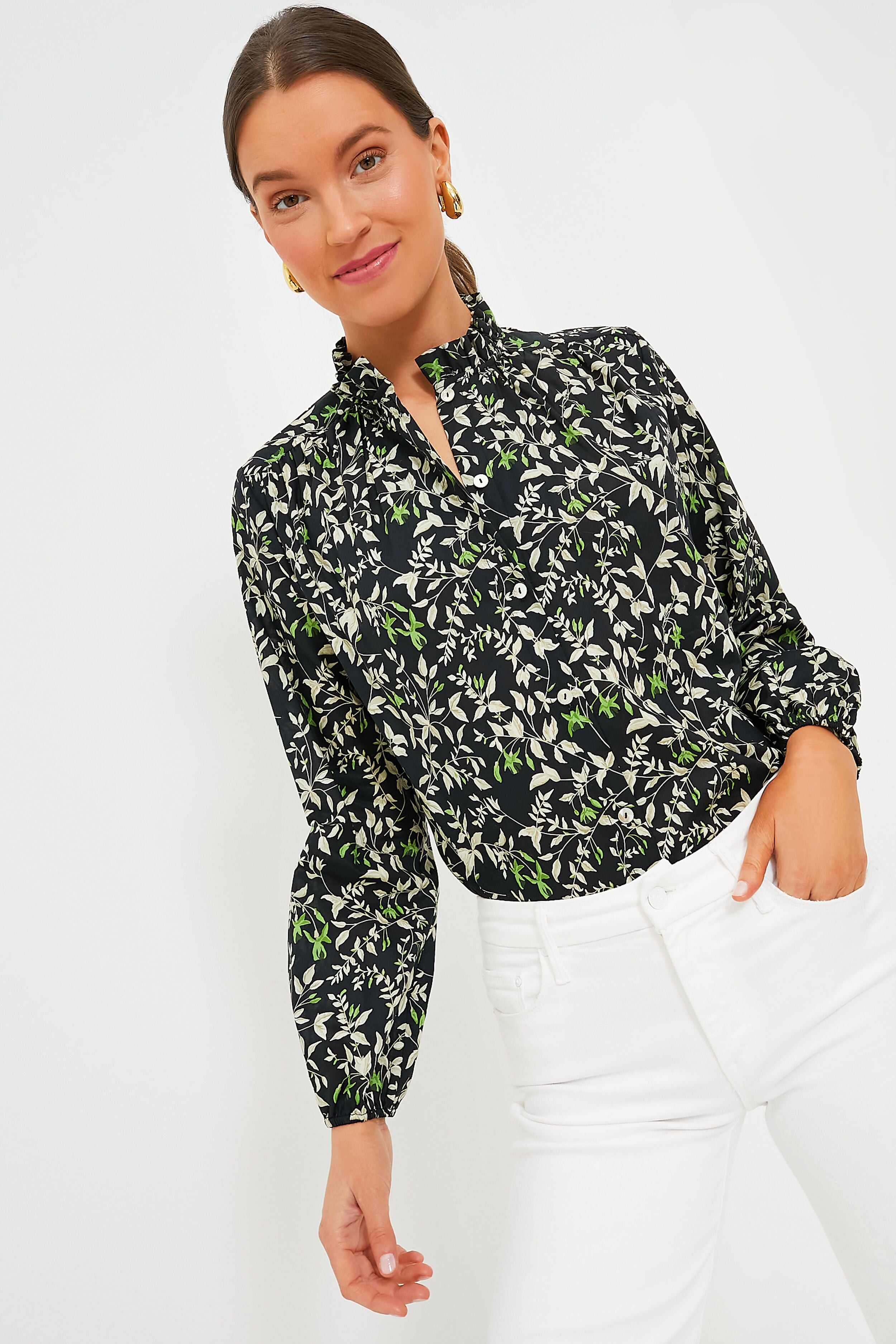 mint velvet lucy print blouse