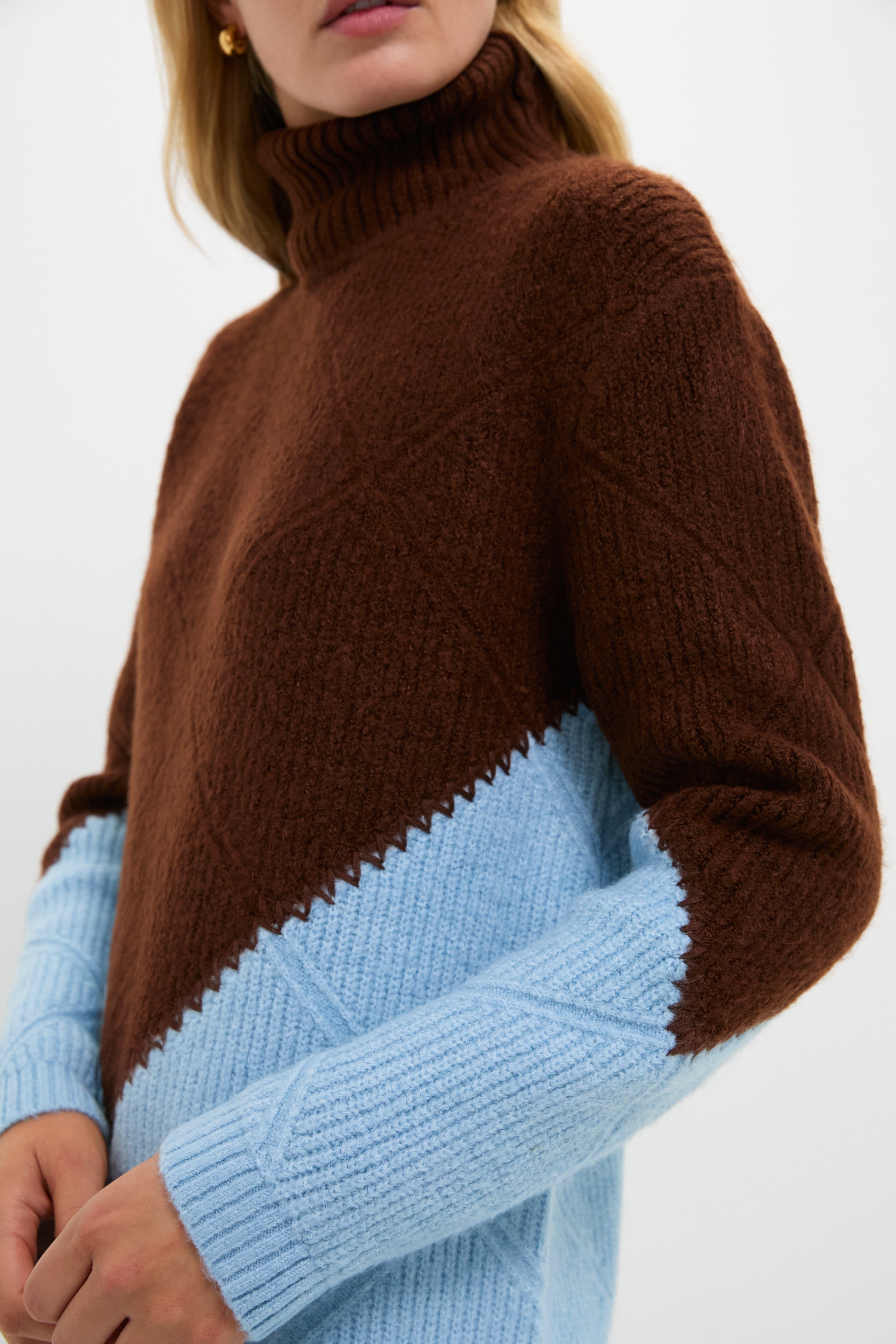 Ice & Chocolate Diamond Demi Sweater Dress | Hyacinth House