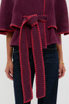 Burgundry Brio Cape Coat