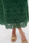 Olive Eyelet Delaney Dress