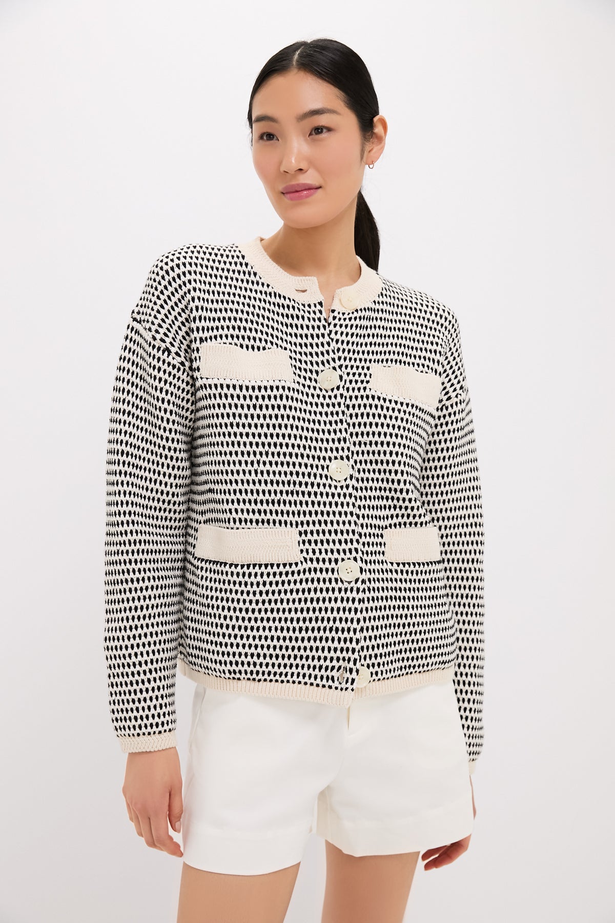 Birch Multi Stitch Tidewell Textured Knit Jacket