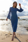 Cerulean Knit Comporta Midi Dress