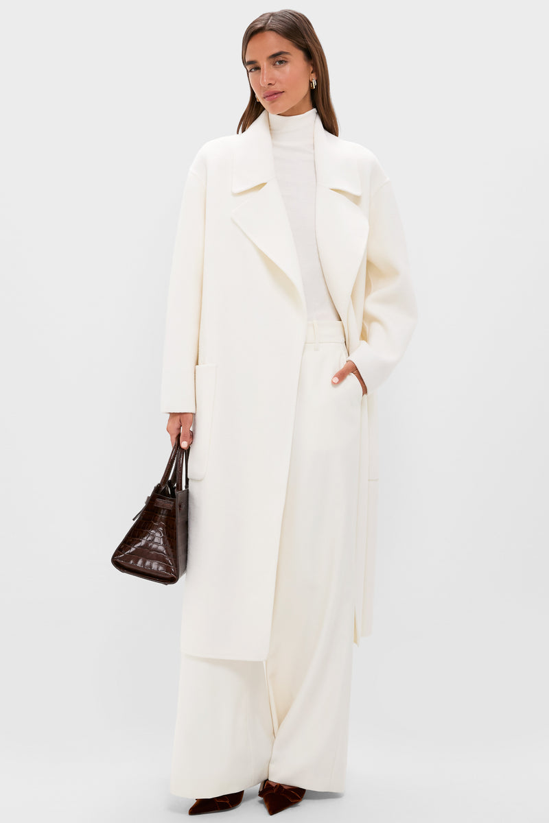 Ivory Wool Trinity Coat