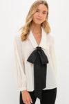 Sheer Bow Bessie Blouse