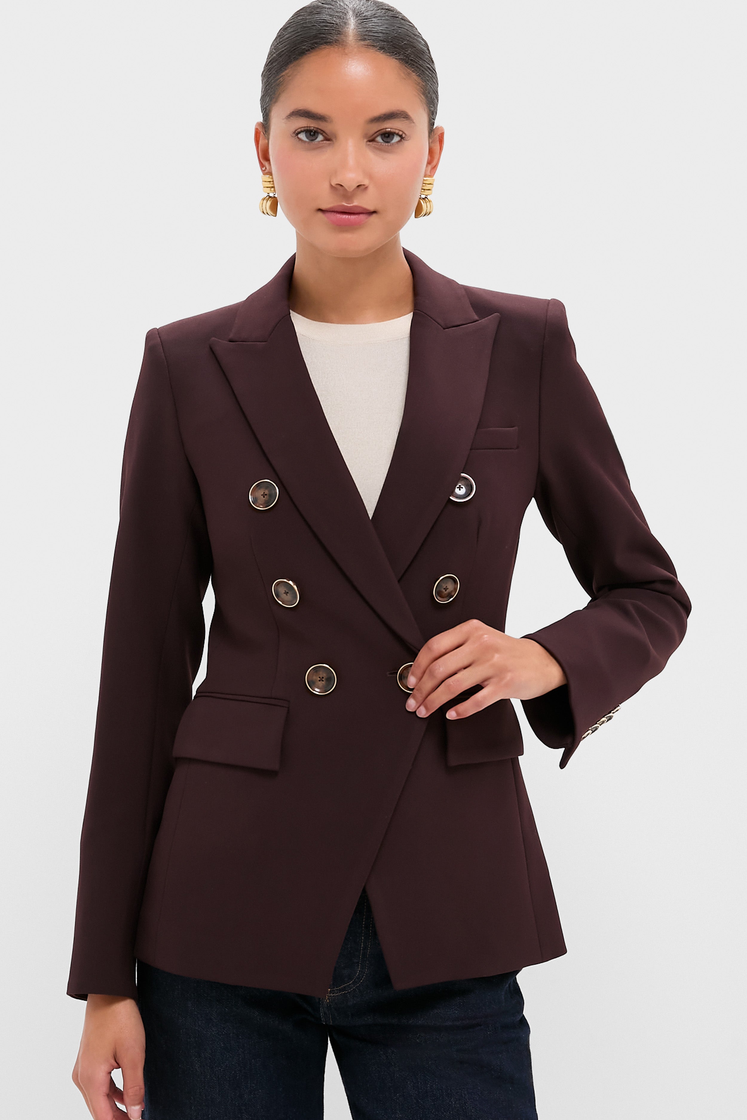 Dark Currant Miller Dickey Jacket | Veronica Beard