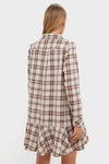 Brown Plaid Callahan Shirt Dress