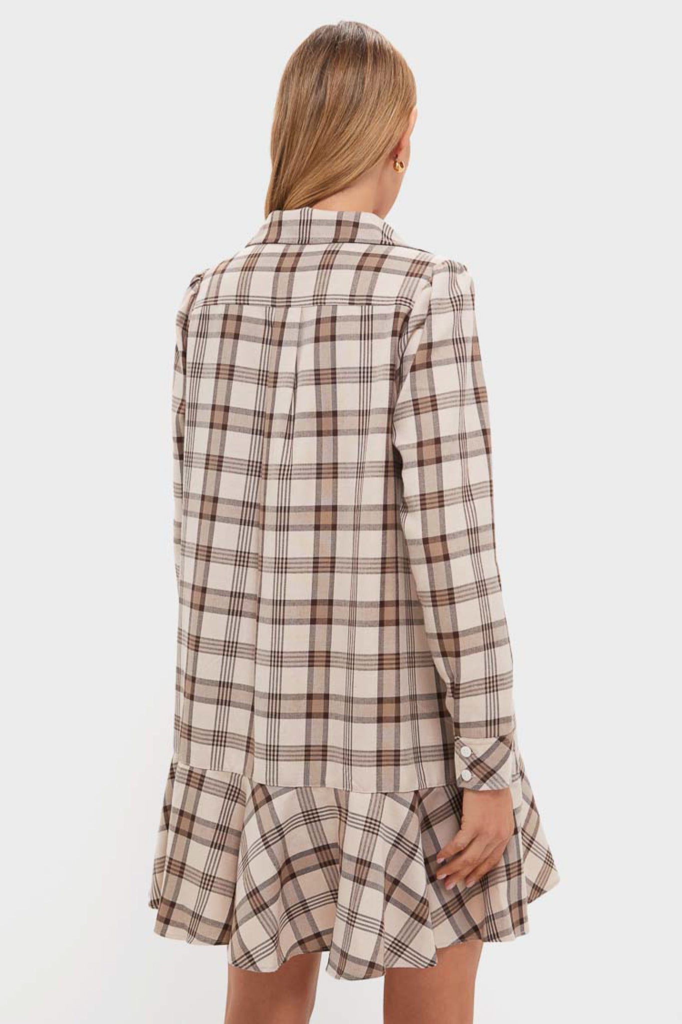 Brown Plaid Callahan Shirt Dress