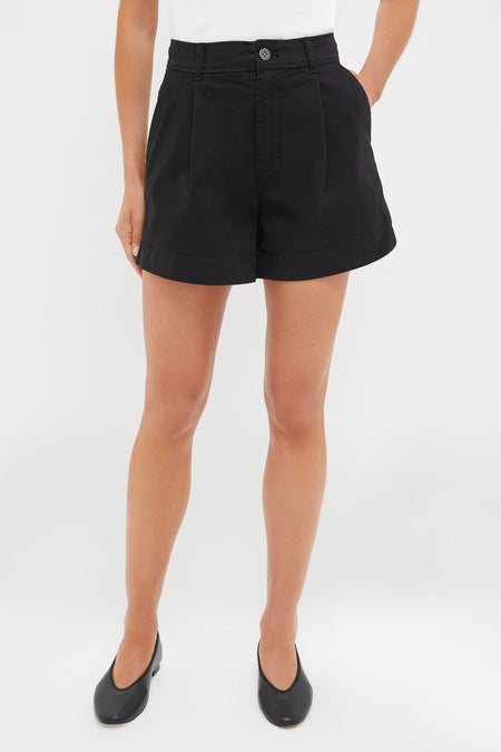 Black Wells Chino Shorts