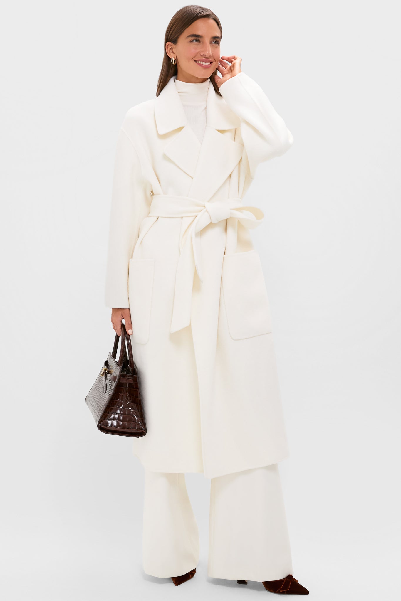 papier × FREAK'S STORE Trois Dress Coat Ivory Wool Trinity Coat | Tuckernuck
