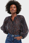 Midnight Oleander Sawyer Blouse
