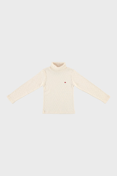 Bebe Heart Turtleneck