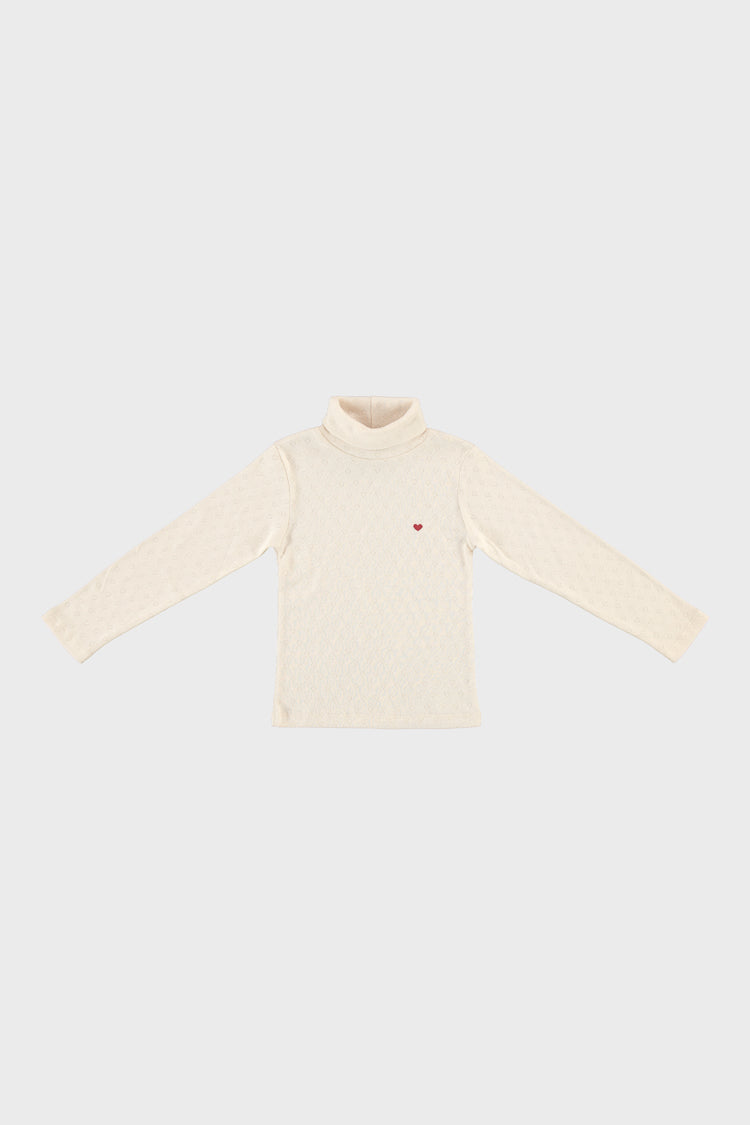 Bebe Heart Turtleneck