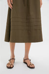 Olive Cotton Tiernan Dress