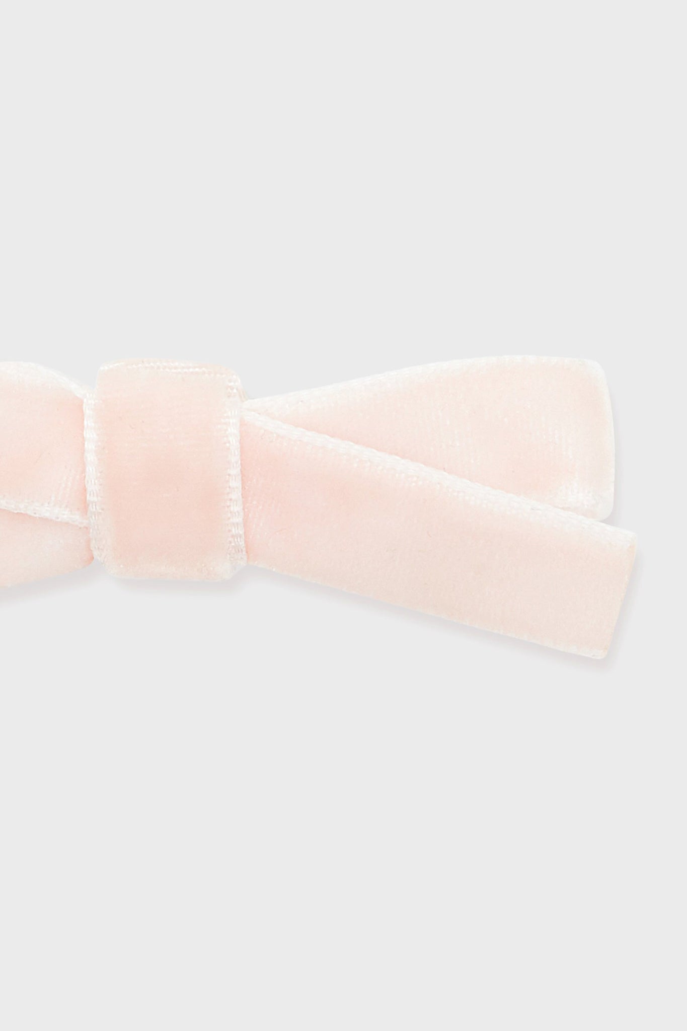 Pink Small Velvet Bow Clips Set of 2