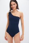 Black and Navy Reversible Santa Barbara Maillot