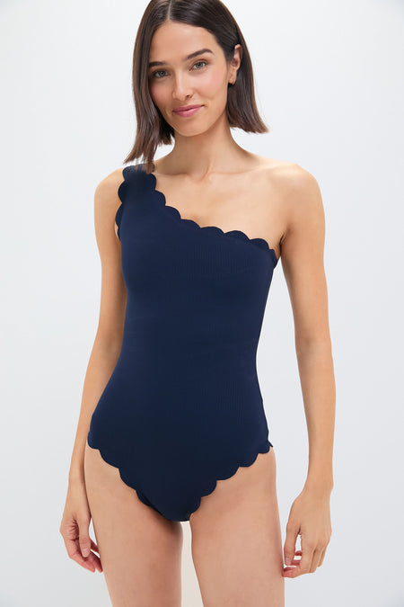 Black and Navy Reversible Santa Barbara Maillot