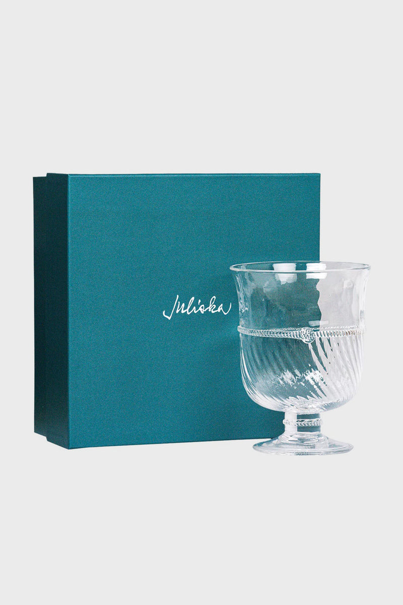 Graham 7 Hurricane: A classic, high-end Bohemian glass bowl with a spiral-cut pattern and rope-style trim, perfect for effortless, fun elegance in any setting.