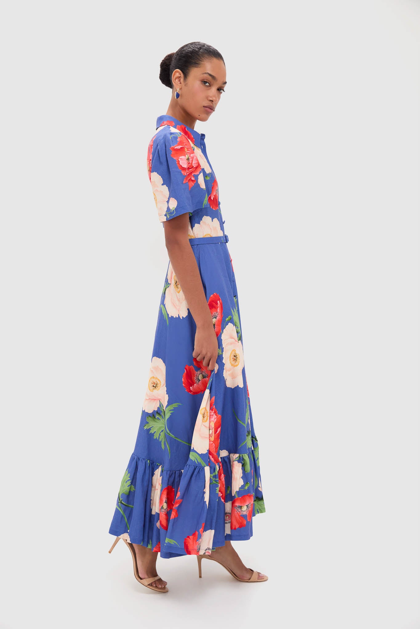 becca tiered maxi dress Becca Tiered Maxi Dress in Pink Multi | Altar'd State