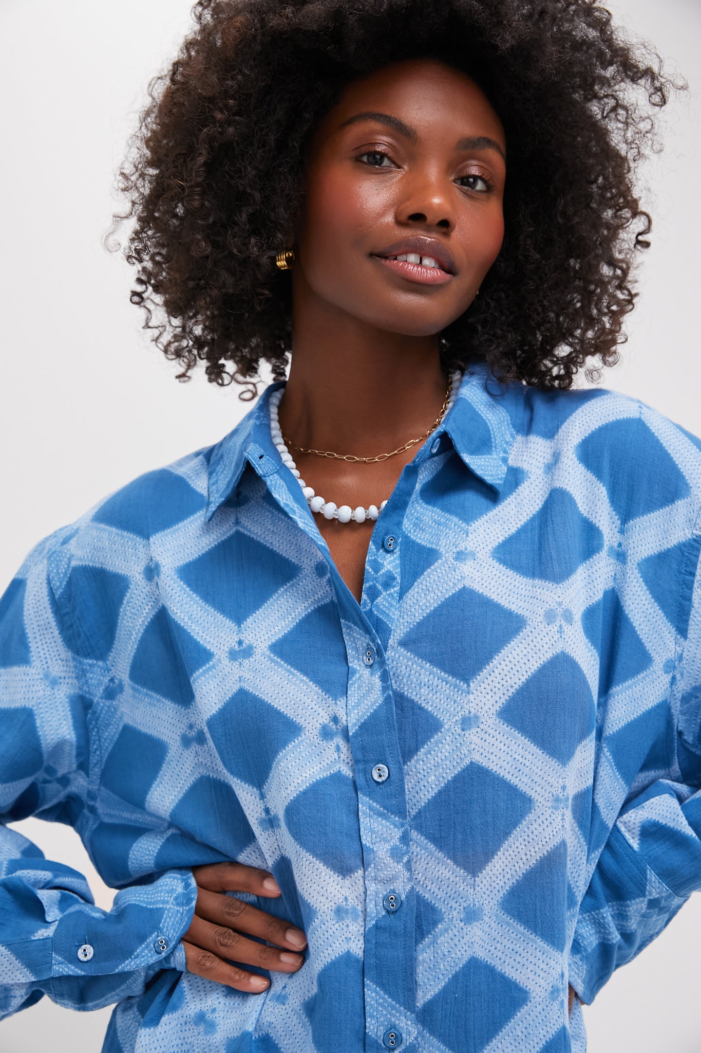 Sapphire Path Classic Button Down
