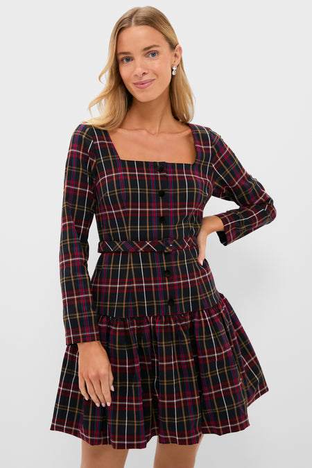 Baroque Tartan Bubble Liza Dress