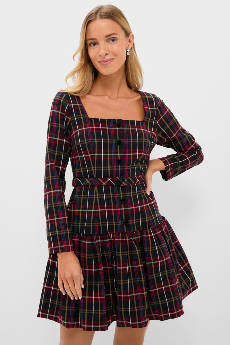Baroque Tartan Bubble Liza Dress