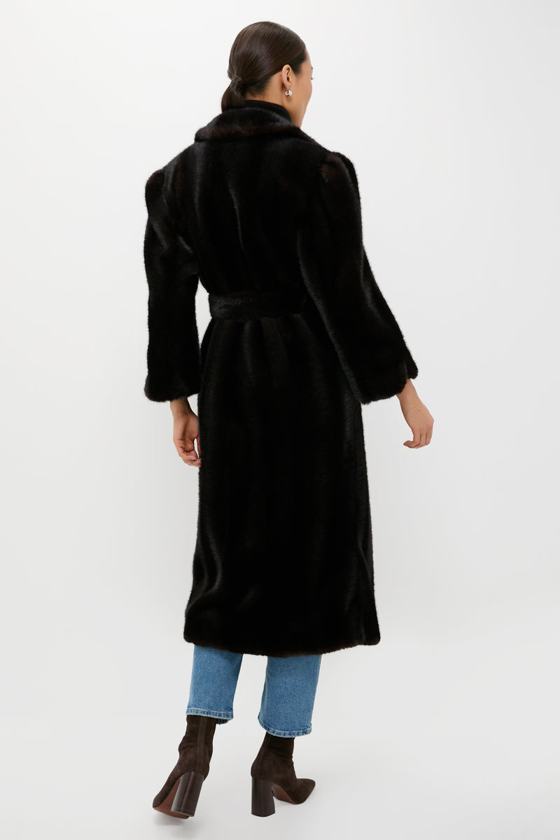 Brown Fur Carmella Coat