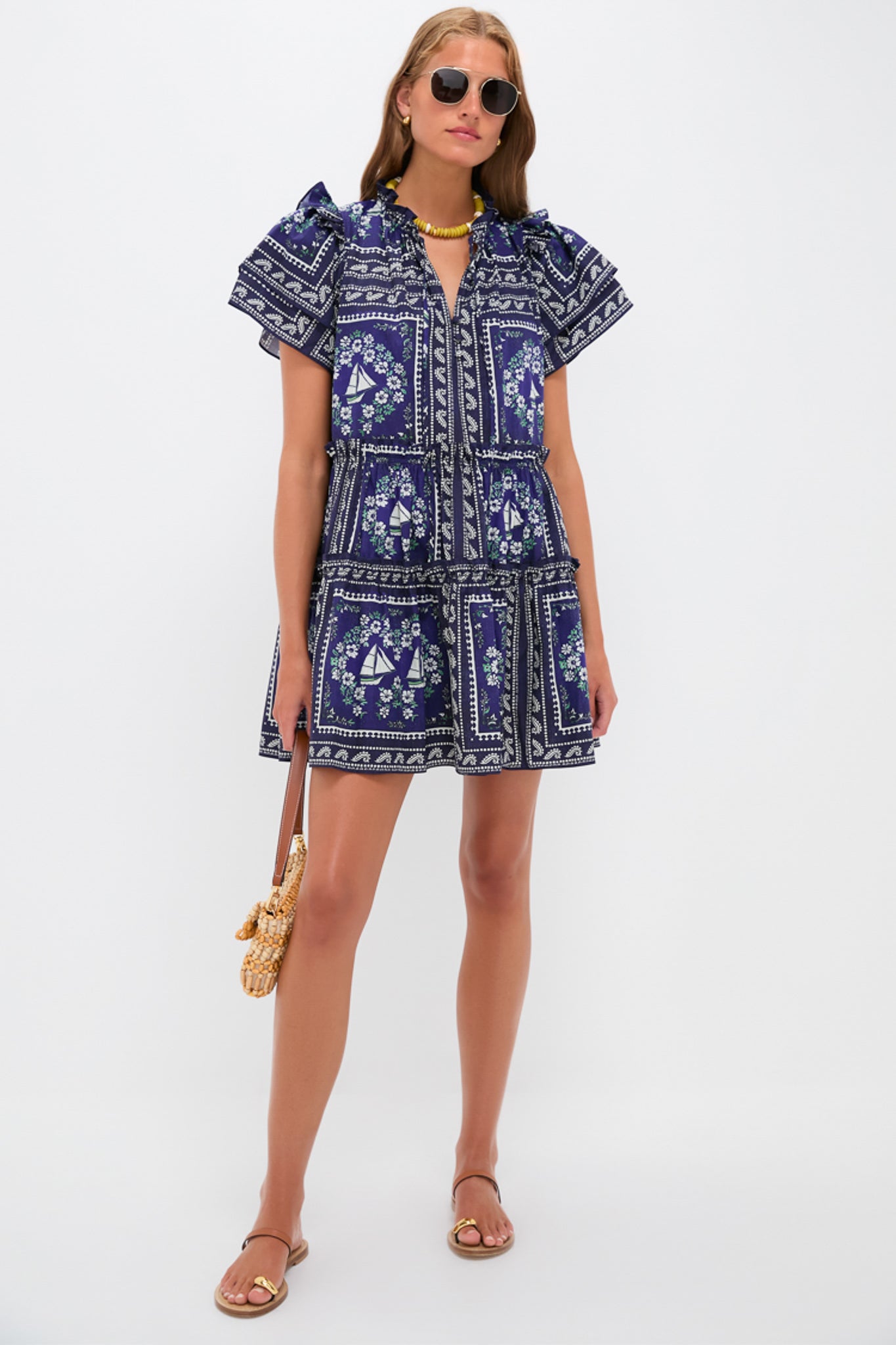 Gold Mykonos II Sunglasses