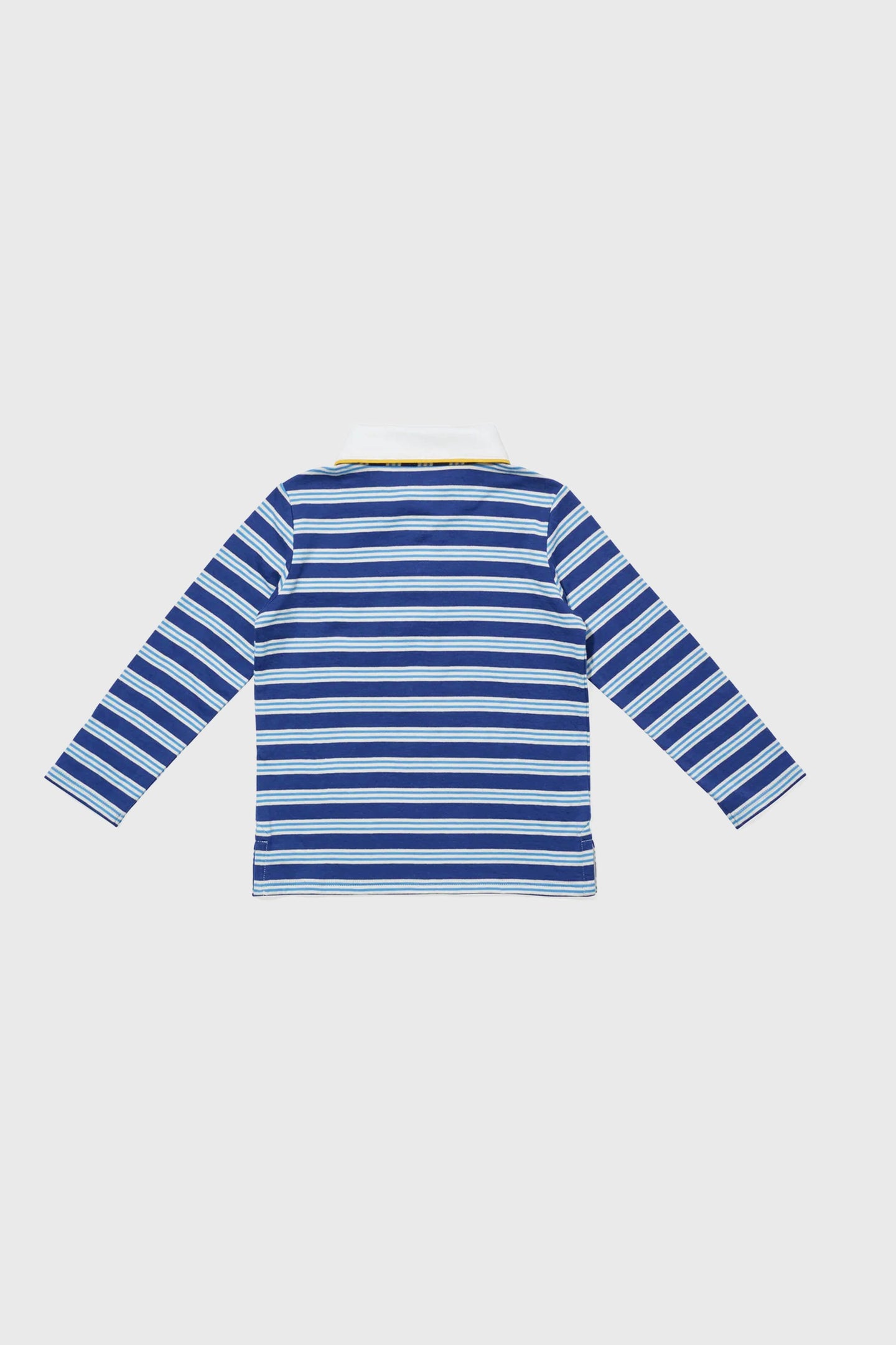 Navy Twin Stripe Parker Polo