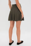 Olive Connie Knit Mini Skirt