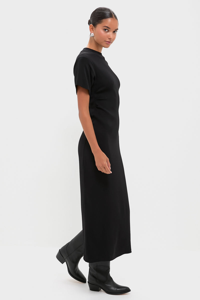 Black Swan Dolman Ruched Dress