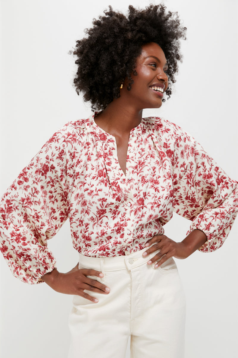 Pomegranate Bloom Sawyer Blouse