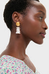 Gold and Pearl Alicia Earrings